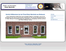 Tablet Screenshot of haustechnik-marzinski.de